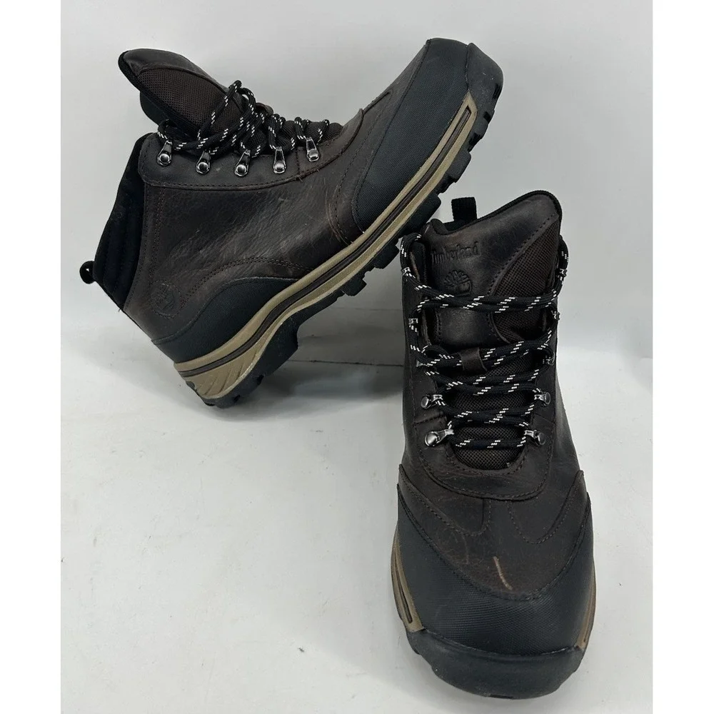 Timberland Backroad Hiker 22913 Dark Brown Black Hiking Boots Men's Size 7